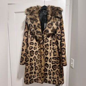 Fabulous Furs Leopard Print Teddy Jacket
